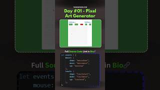 Pixel Art Generator❣️ #csstricks #csgo #webdeveloping #webdesign #coding #webcoding #webdevelopment