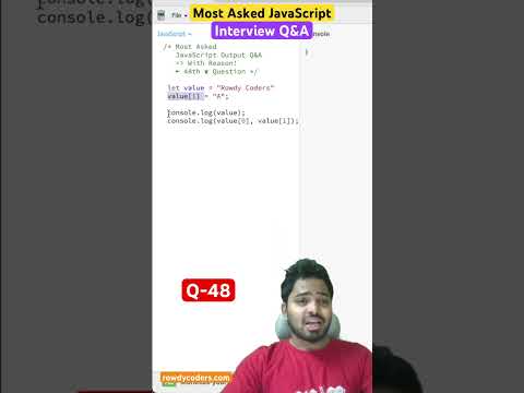 (Q-48) Most Asked JavaScript interview question #interview #javascript #frontend