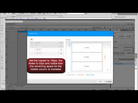 Create a 2 columns elastic CSS layout with Flexi CSS Layouts Dreamweaver extension