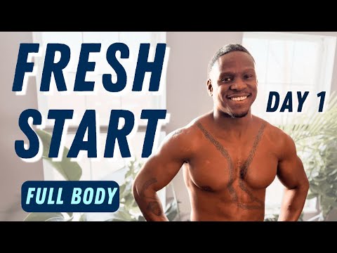 Day 1: Follow a long HOME workout for FULL BODY strength - 3 exercises