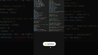 CSS Only Dark Light Mode Button No JavaScript! 🌗
