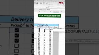 Excel Checkboxes + XLOOKUP = Status MAGIC ✨#excel #xlookup #shorts #excelshortcuts #youtubeshorts