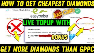 How To Topup With Easy Paisa Jazzcash| How To Get Cheap Diamonds| Topup Pk Easy Paisa Jazzcash issue