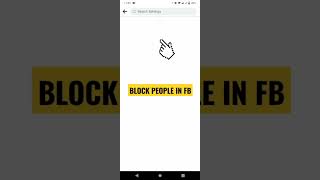 How to block people in facebook using mobile