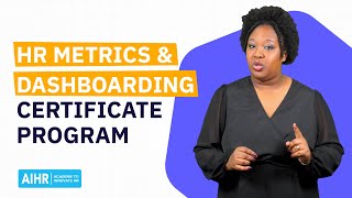HR Metrics & Dashboarding Certificate Program Course Overview