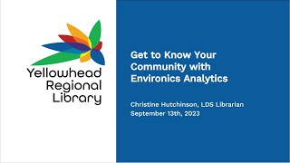 Get to Know Your Community With Environics Analytics