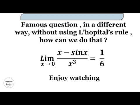 Limit (x-sinx)/x^3 where x goes to 0