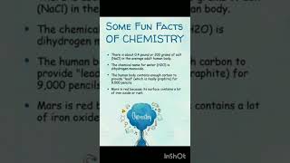 Fun facts of CHEMISTRY #sciencefacts #viralshorts #onlineclasses #knowledgeforstudents #chemistry