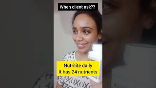 client talks☺ #client #satisfying #satisfactory #amway #nutrilitedaily #nutrilite