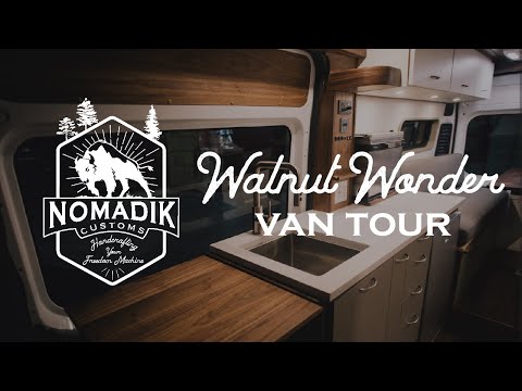 Ram ProMaster 159 EXT Van Conversion | Full Shower with Walnut Barn Door
