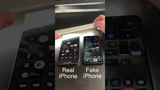 Fake vs Real iPhone Brightness Test! 🔆📱 #FakeiPhoneTest #BrightnessBattle #TechComparison