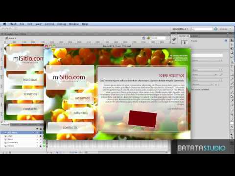 Menú Avanzado y Secciones Animadas en Flash - Parte 5