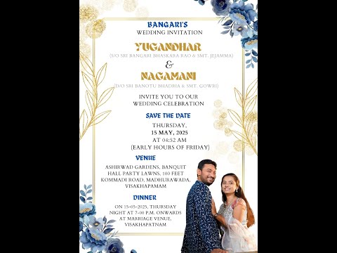 Yougandhar + Nagamani ||  WEDDING LIVE || 15-05-2025 || DHANALAKSHMI STUDIO