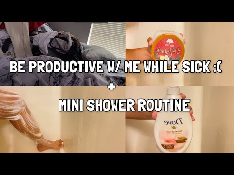 BE PRODUCTIVE W/ ME WHILE BEING SICK + MINI SHOWER ROUTINE| Adriana Smith
