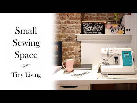 Sewing Space Tour - Bedroom/Sewing Studio from IKEA for UNDER $400