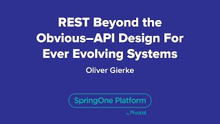 REST Beyond the Obvious - API Design for Ever-Evolving Systems
