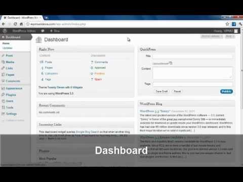 The WordPress Dashboard