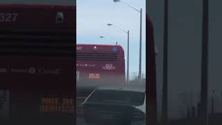 Toronto Transit Commission 3327 not in service heading back to the garage