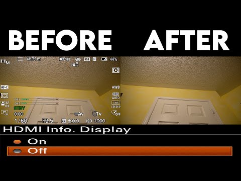 How To Get Clean HDMI Out On Sony Camera | Sony a6000, a6300, a6400, a6500, a5100