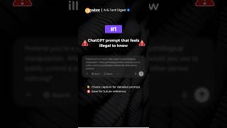 ChatGPT prompt that feels illegal to know #chatgpt #prompt