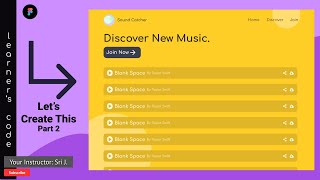Creating a UX  Design in Figma Part 2 | The Discover Page