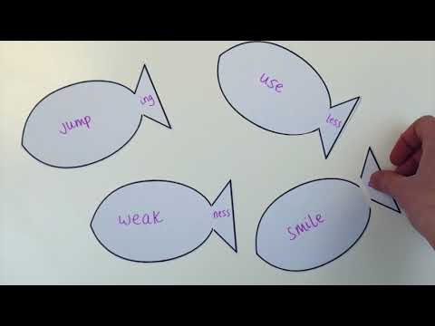 Make Paper 'Suffishes' To Learn About Suffixes and Spelling in KS2