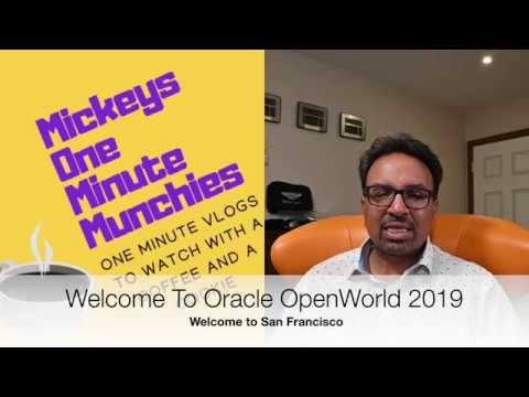 Welcome to Oracle OOW19 Welcome to San Francisco
