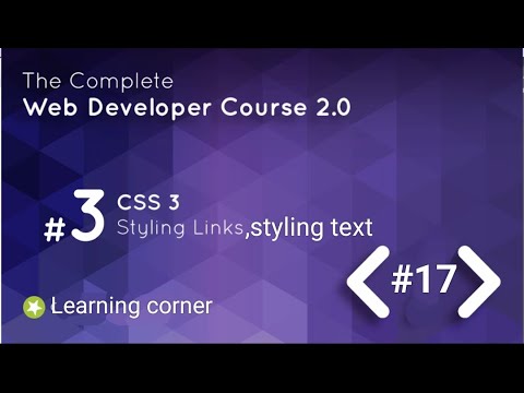 Web development || CSS  | styling text & link's