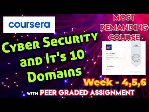 Cybersecurity and Its Ten Domains quiz answers||week4,5,6 solution||Peer graded assignment||Coursera