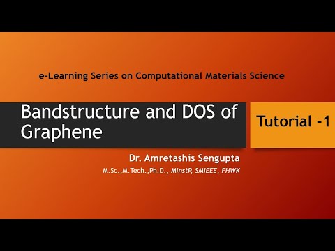 Graphene Bandstructure and DOS Calculation with Quantum ESPRESSO and BURAI GUI