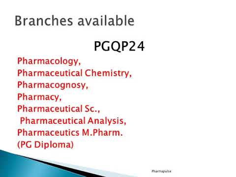 Central university PG  Admission year 2022   M.Pharma, Msc