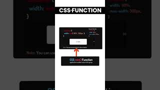 🔹 CSS min() Function Explained | CSS Tutorial #coding #html #frontend #css