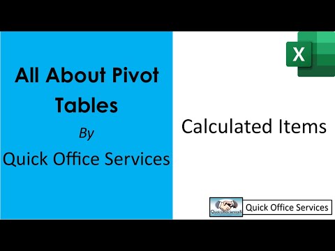 Excel Pivot Tables   18   Calculated Items