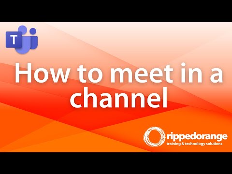 How to setup a meeting in a Microsoft Teams Channel