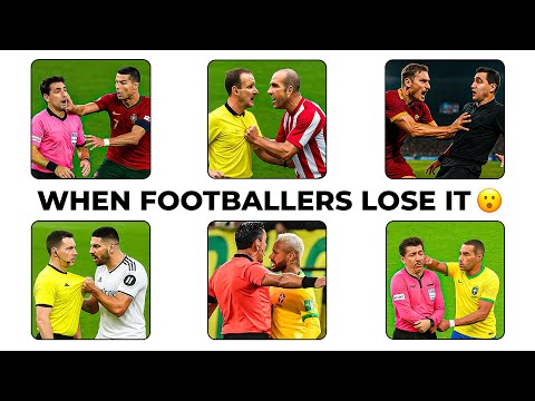 12 MOST Shocking Footballer vs Referee Moments Ever