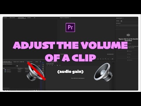 How To Adjust Volume in Premiere Pro (Audio Gain)