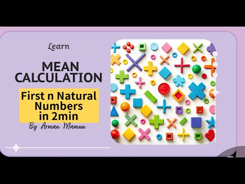 Mean of first n natural numbers || mathematics || statistics || rough khata || 2024