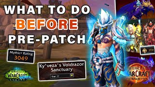 WoW Midnight Pre-Patch: Everything You Should Do Before Jan 20 ► World of Warcraft