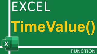How To Use Excel TimeValue Function | Excel Tutorial for Everyone