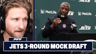 New York Jets 3-Round Mock Draft | PFF NFL Show