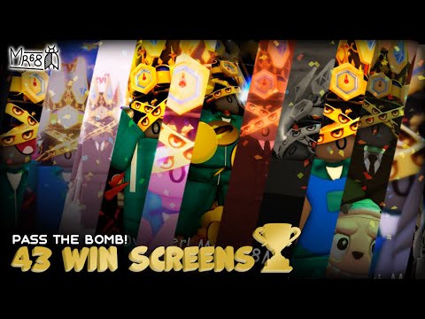 WIN SCREENS SHOWCASE #1 🏆✨ // Pass the Bomb! // Roblox