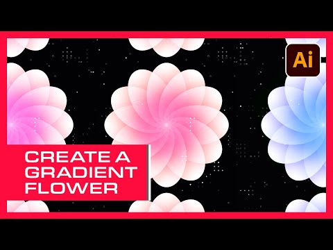 Gradient Flower in Adobe Illustrator CC [2021]