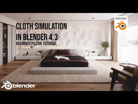 Cloth Simulation In Blender 4.3 | Beginner Pillow Tutorial