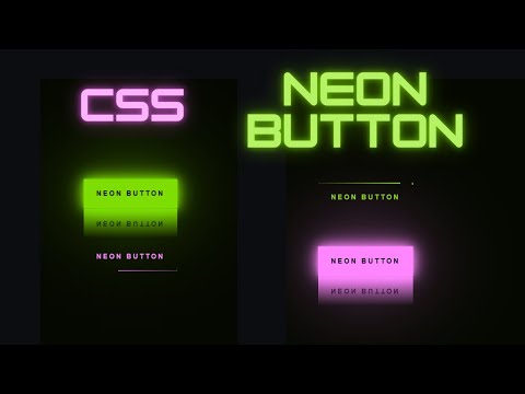 How to Create Neon Button Using HTML & CSS | Button Light Effects