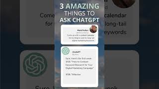 3 AMAZING Things to ASK ChatGPT!