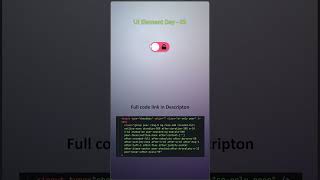 🔒 Lock Unlock Toggle Button in HTML CSS | Web Design Tutorial #coding #html #uiux #webdesign