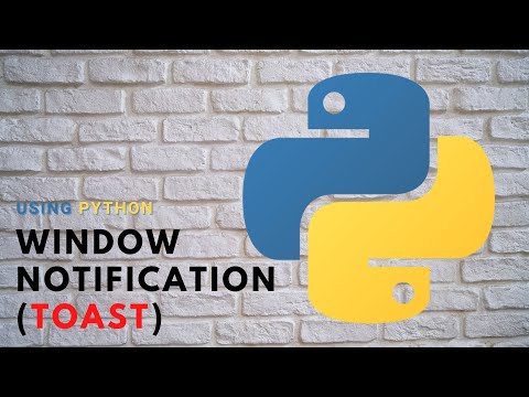 Send Notification in window 10 using Python | Using ToastNotifier | By Mr.  Lazy Programmer