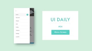 UI Daily #26: Menu Screen
