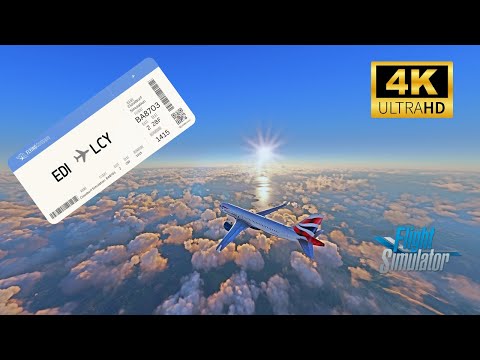 Hard landing at London city airport! // Ultra realistic // A320Neo // 4K // MSFS2020