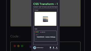 CSS Transformation | CSS animations #vscode #coding